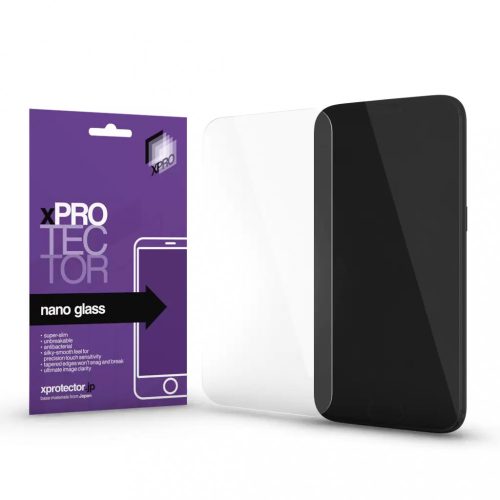 XPRO Nano Glass kijelzővédő fekete kerettel Apple iPhone 7 Plus / 8 Plus készülékhez