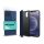 XPRO Soft Touch Flip tok sötétkék Samsung A21 készülékhez