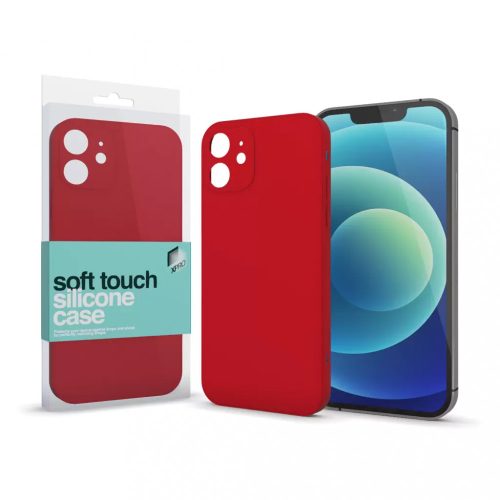 XPRO Soft Touch szilikon tok Slim piros Samsung A02s készülékhez