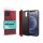 XPRO Soft Touch Flip tok piros Samsung A02S készülékhez